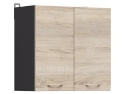 Szafka kuchenna górna Junona Line 60 cm dwudrzwiowa dąb sonoma