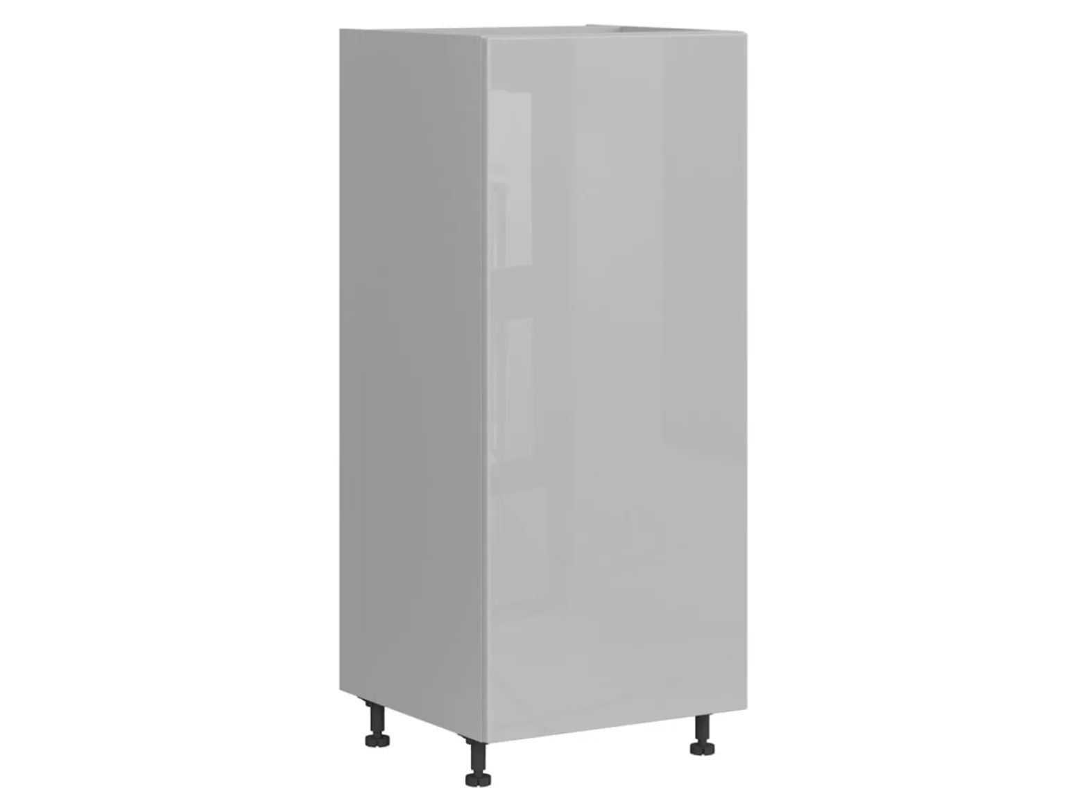 Szafka kuchenna pod zabudowę lodówki Top Line 60 cm lewa szary połysk