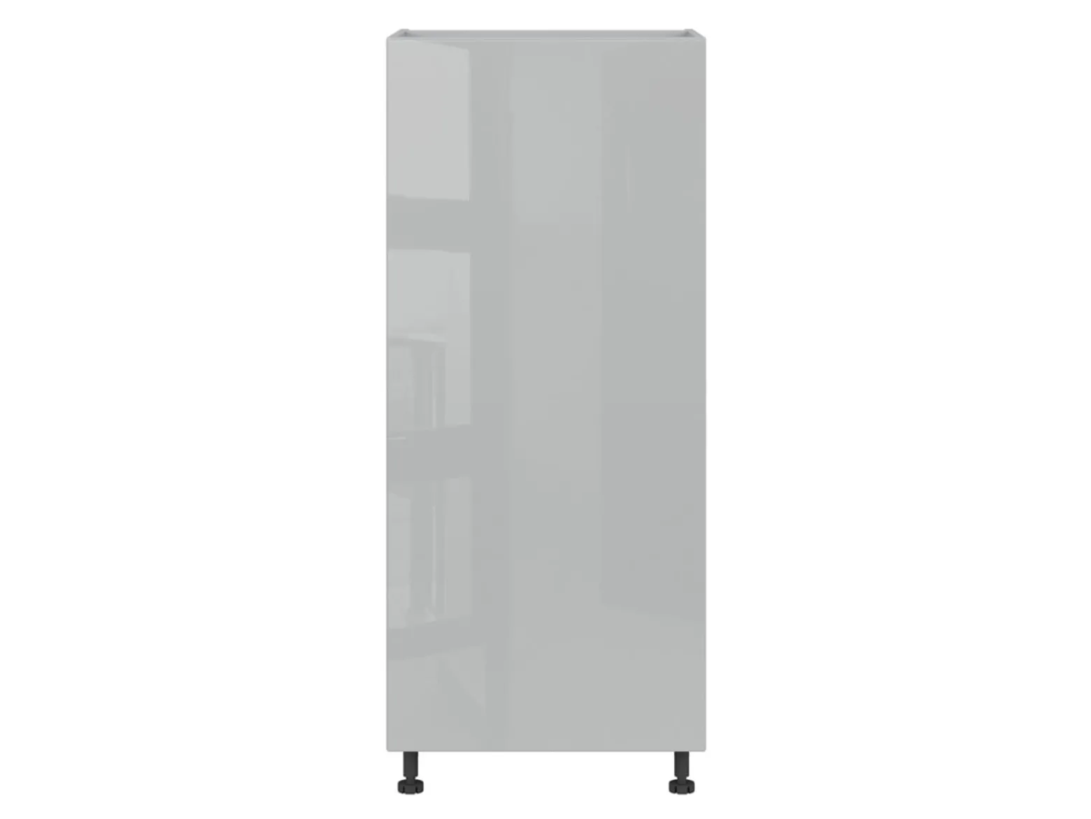 Szafka kuchenna pod zabudowę lodówki Top Line 60 cm lewa szary połysk