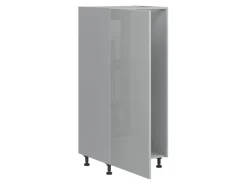 Szafka kuchenna pod zabudowę lodówki Top Line 60 cm lewa szary połysk