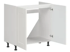 Szafka kuchenna pod zlewozmywak Edan 80 cm dwudrzwiowa biały canadian