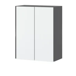 Szafka kuchenna wisząca bella modułowa 80cm szara biały mat