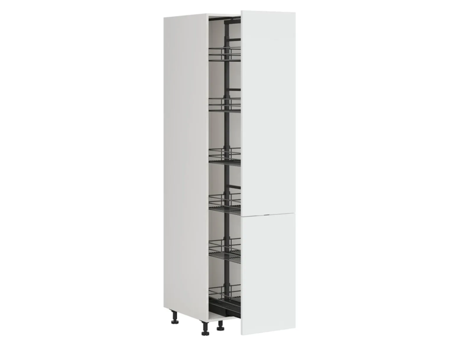 Szafka kuchenna wysoka Top Line 40 cm z koszem cargo biały połysk