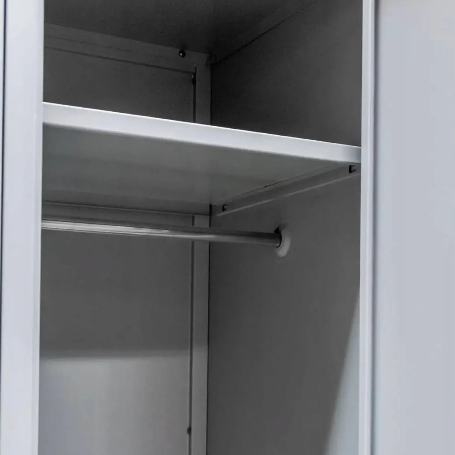 Szafka Metalowa Ubraniowa Socjalna BHP 180x80x50cm Szara Mega-M