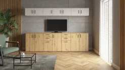 Szafka MultiDo 80 cm dwudrzwiowa dąb artisan