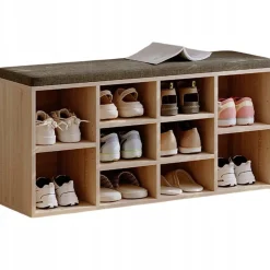 Szafka na buty z siedziskiem ławka nowoczesna dąb sonoma loft 104cm