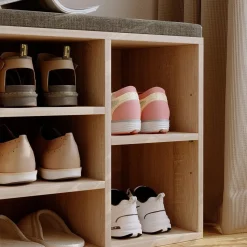 Szafka na buty z siedziskiem ławka nowoczesna dąb sonoma loft 104 cm