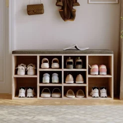 Szafka na buty z siedziskiem ławka nowoczesna dąb sonoma loft 104 cm