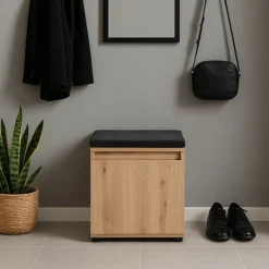Szafka Na Buty Z Siedziskiem Ławka Do Przedpokoju Dąb Artisan PARMA 50 cm
