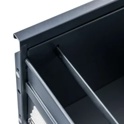 Szafka Na Dokumenty Kartotekowa Biurowa Metalowa 4 Szuflady Grafit FURVERO
