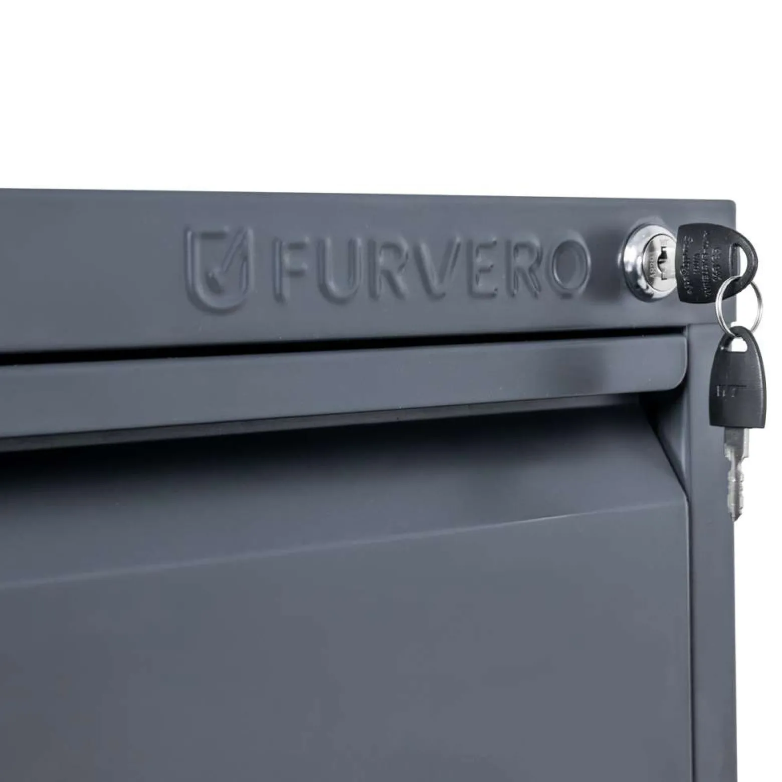 Szafka Na Dokumenty Kartotekowa Biurowa Metalowa 4 Szuflady Grafit FURVERO