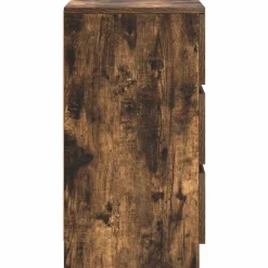 Szafka Nocna Brąz Komoda Stolik Półka Nocna Do Sypialni 39x35x65 cm