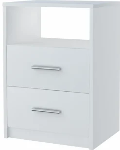 Szafka nocna 2SO BIAŁA 40cm szuflady komoda regał
