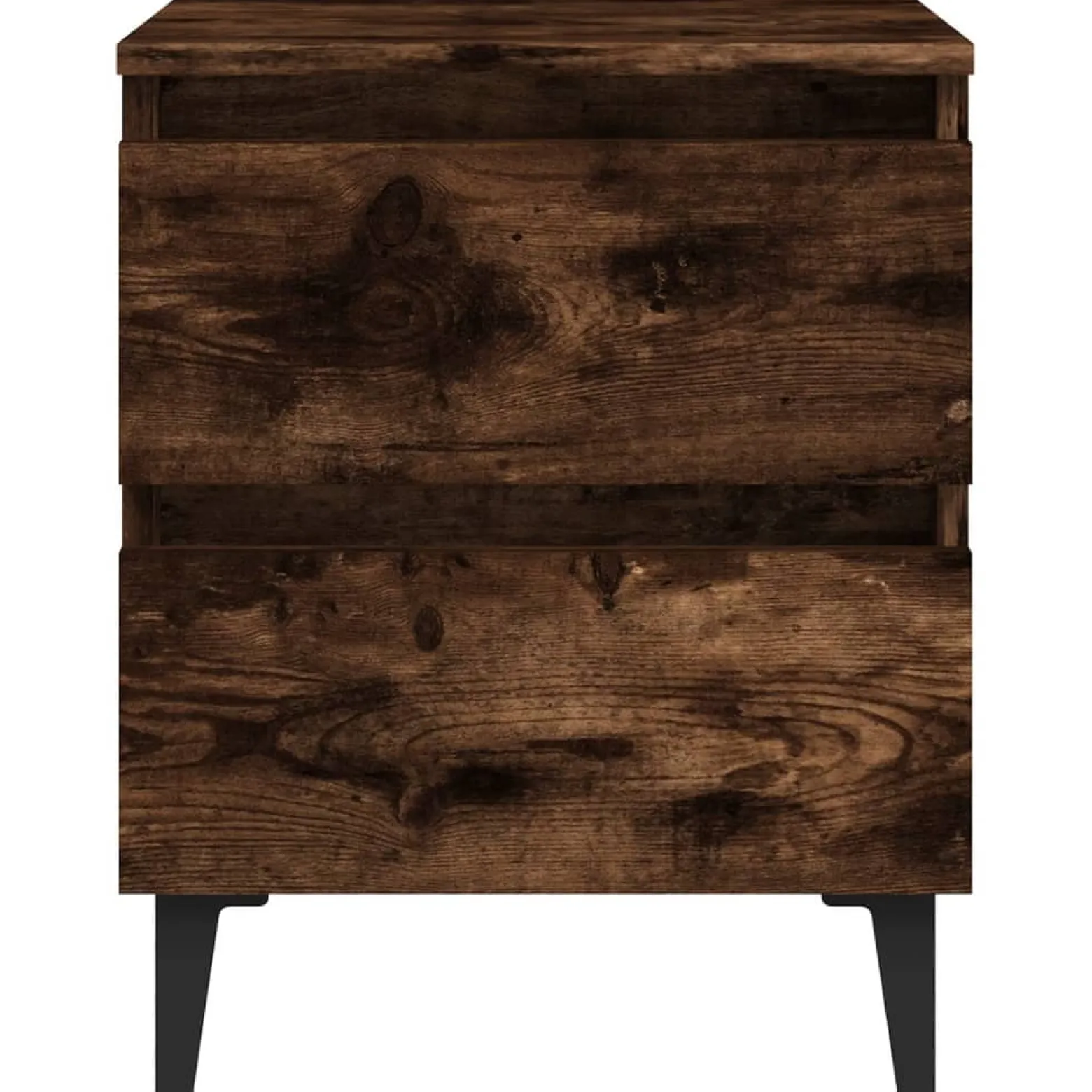 Szafka Nocna Stolik Komoda Brązowa z Szufladą Do Sypialni 40x35x50 cm