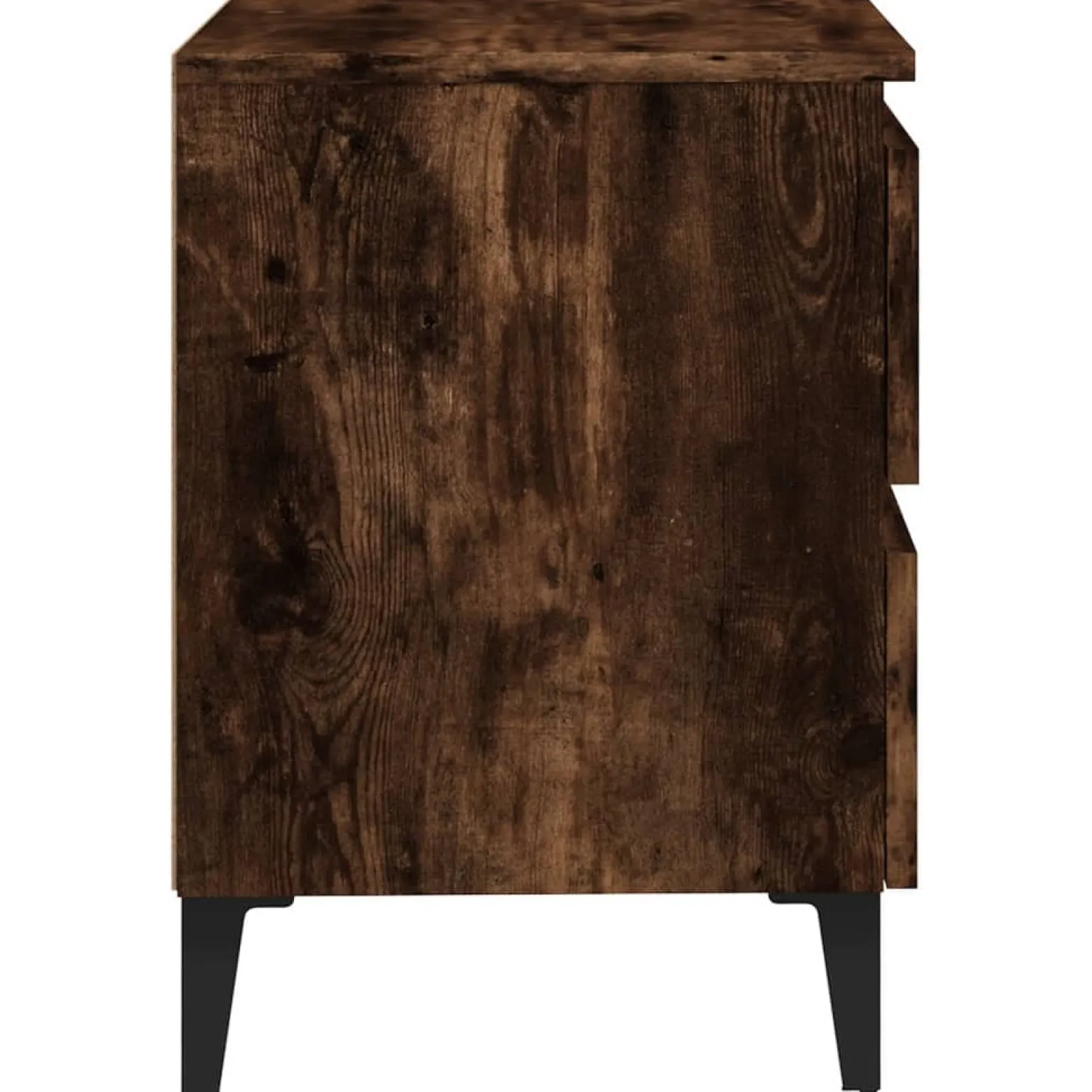 Szafka Nocna Stolik Komoda Brązowa z Szufladą Do Sypialni 40x35x50 cm