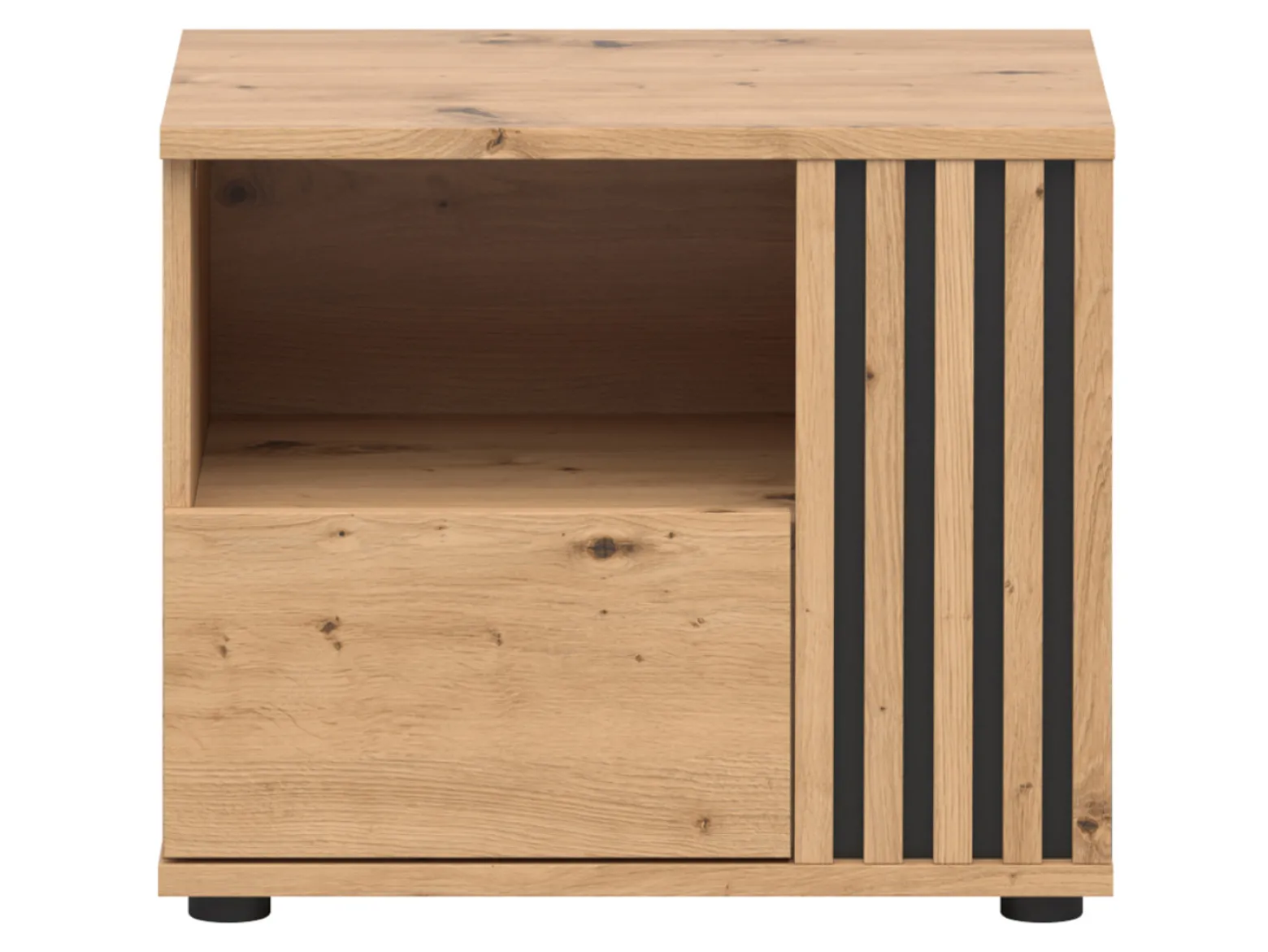 Szafka nocna Vabres 55 cm prawostronna z szufladą dąb artisan lamele