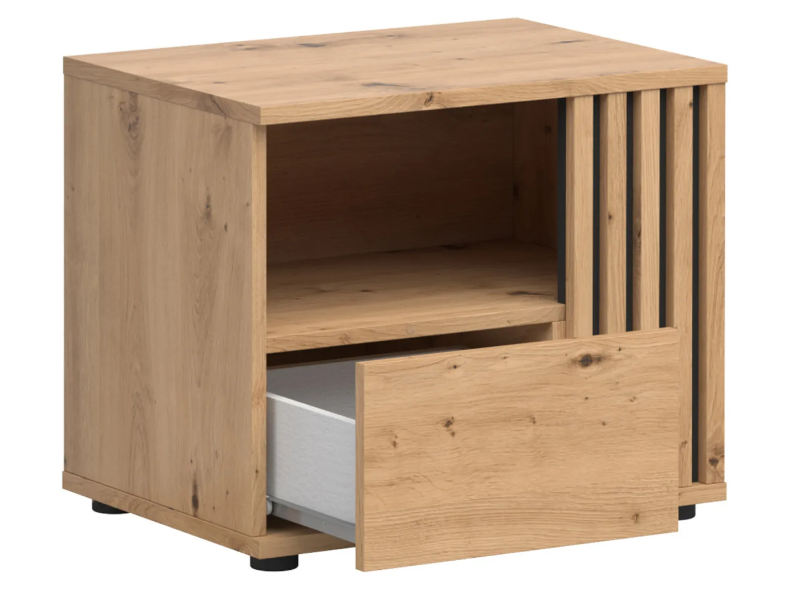 Szafka nocna Vabres 55 cm prawostronna z szufladą dąb artisan lamele