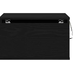 Szafka Nocna Wisząca Czarna Komoda Stolik Nocny Do Sypialni 50 x 36 x 30 cm