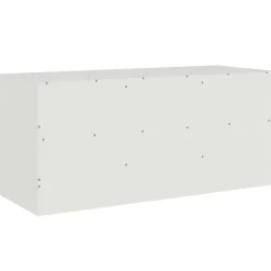 Szafka Pod Telewizor Biała Półka Szafka RTV Stalowa 99x39x44 cm