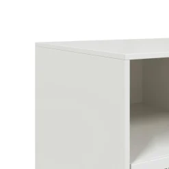 Szafka Pod Telewizor Biała Półka Szafka RTV Stalowa 99x39x44 cm