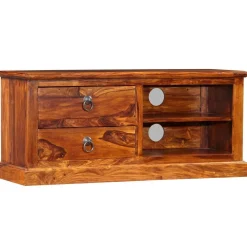Szafka pod telewizor, lite drewno sheesham, 90 x 30 x 40 cm