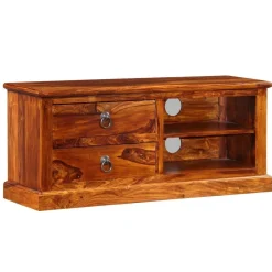 Szafka pod telewizor, lite drewno sheesham, 90 x 30 x 40 cm