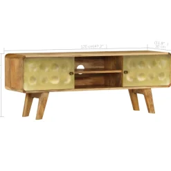 Szafka pod telewizor lite drewno mango 120 x 30 x 45 cm