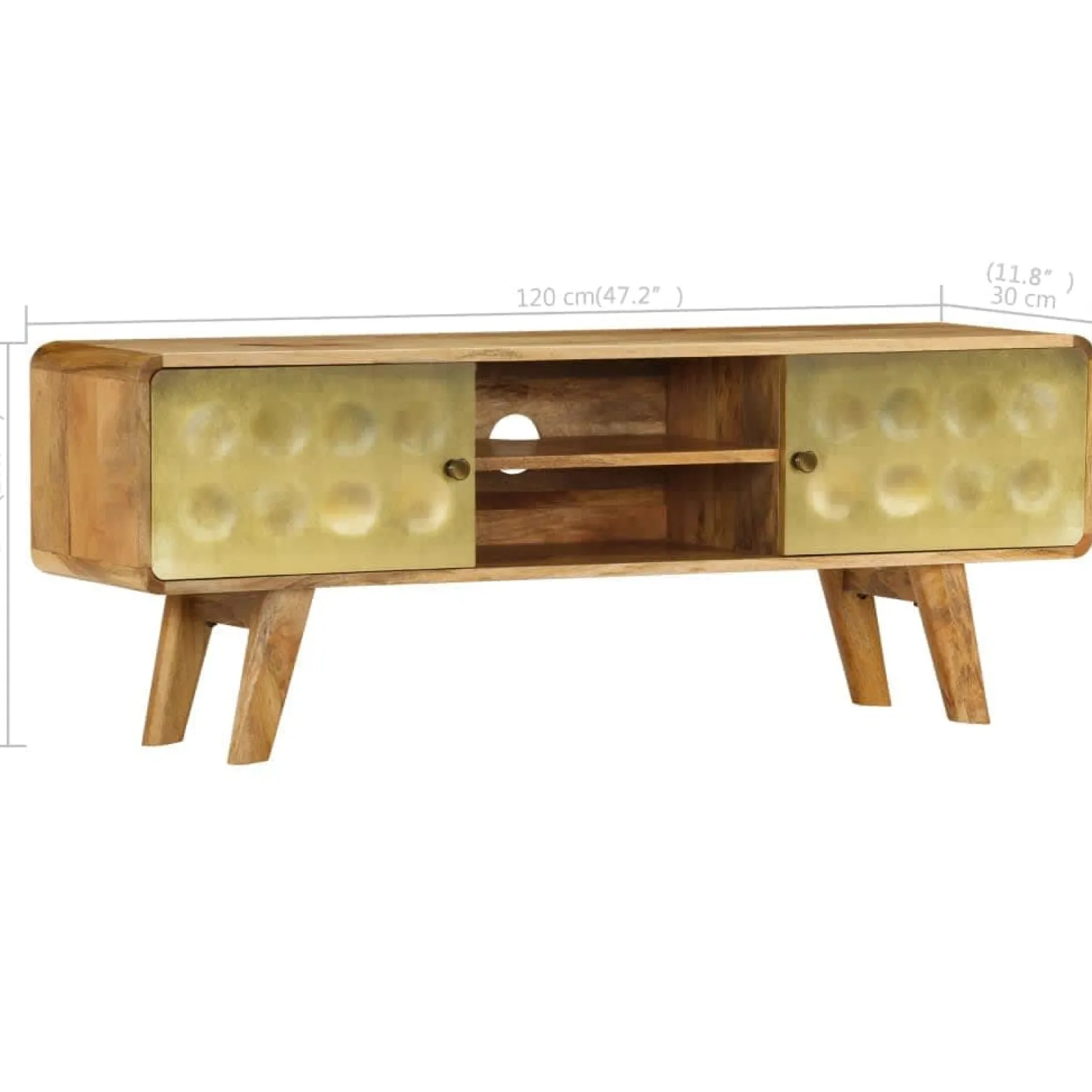 Szafka pod telewizor lite drewno mango 120 x 30 x 45 cm