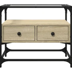Szafka Pod Telewizor Półka Stolik RTV Brązowy 60x35x51 cm