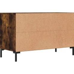 Szafka Pod Telewizor Stolik Półka Szafka RTV Brązowa 80x36x50 cm