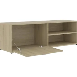 Szafka Pod Telewizor Stolik Półka Szafka RTV Brązowa 120x34x37 cm