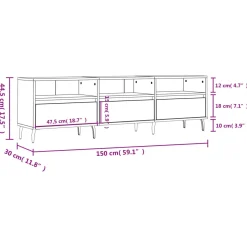 Szafka pod TV dąb sonoma 150x30x44.5 cm