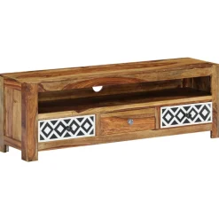 Szafka pod TV, 120x30x40 cm, lite drewno akacjowe