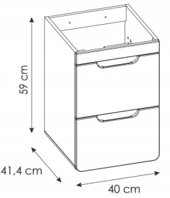 Szafka pod umywalkę 40 cm ARUBA CRAFT