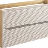 Szafka pod Umywalkę 120 cm BEŻ Wisząca FRONTY 3D OCEAN BEIGE