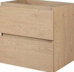 Szafka Pod Umywalkę 60 cm Dąb Jasny Wisząca 2S SIMPLE