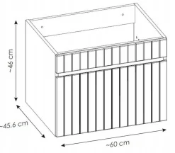 Szafka pod umywalkę 60 cm ICONIC