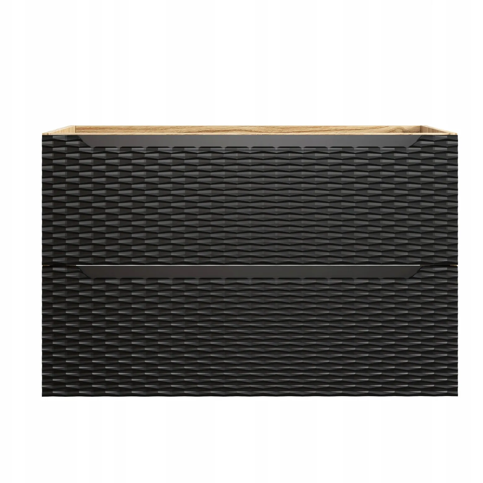 Szafka pod Umywalkę 90 cm Wisząca FRONT 3D! OCEAN BLACK