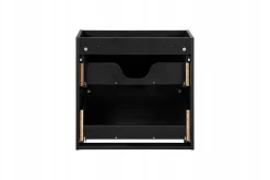 Szafka pod Umywalkę 80 cm z blatem RYFLE NOVA BLACK