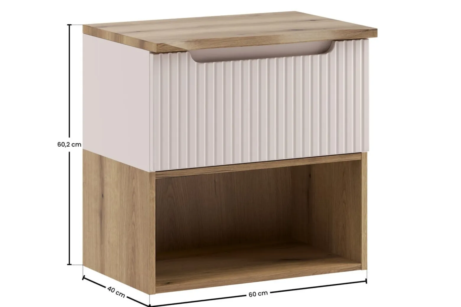 Szafka pod Umywalkę Nova Cashmere 60 cm z Blatem