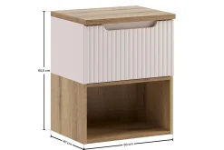 Szafka pod Umywalkę Nova Cashmere 50cm z Blatem