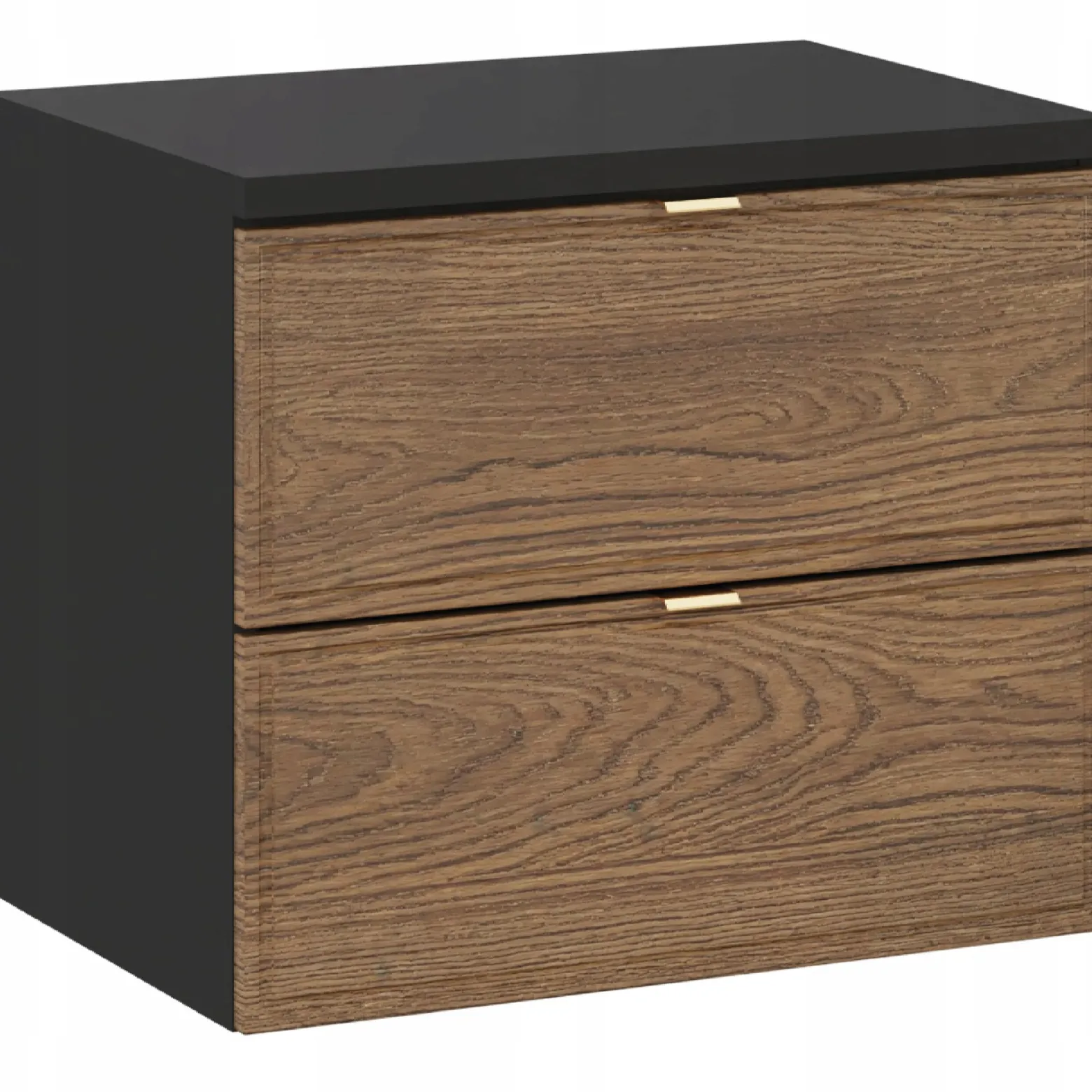 Szafka pod umywalkę z blatem 60cm TALIA CASELLA 82-60 DĄB / FREZOWANY FRONT