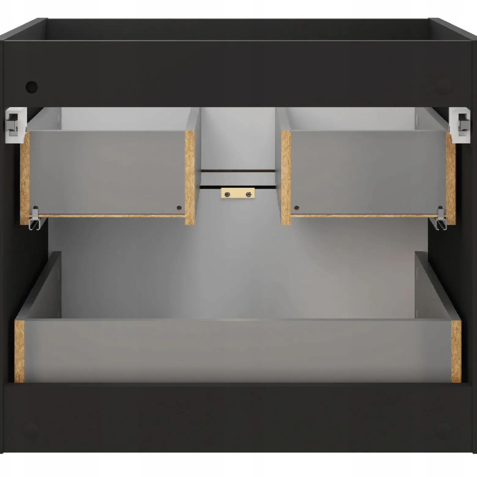 Szafka pod umywalkę z blatem 60cm TALIA CASELLA 82-60 DĄB / FREZOWANY FRONT