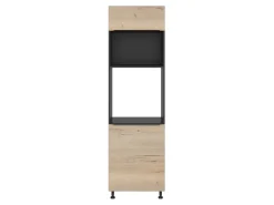 Szafka pod zabudowę piekarnika Sole L6 60 cm lewa dąb halifax natura