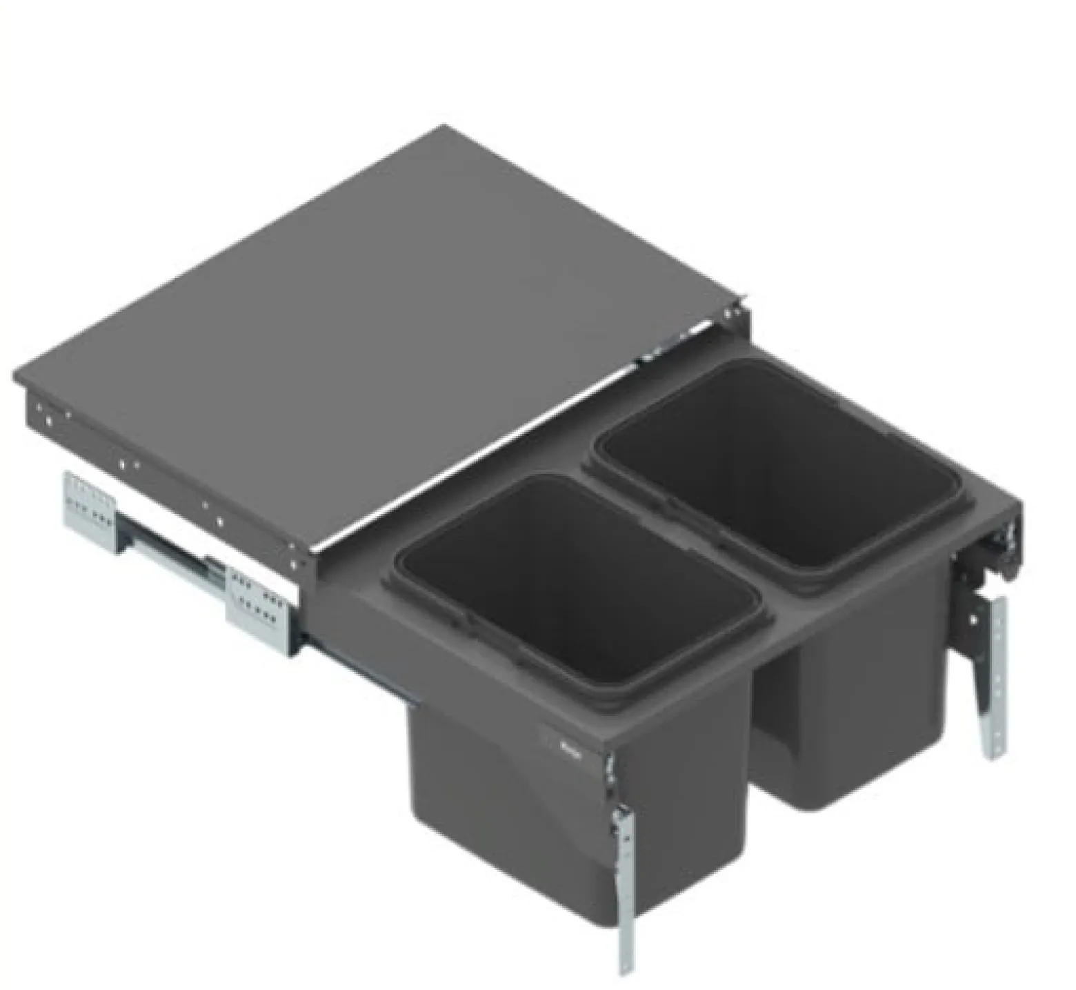 Szafka pod zlewozmywak Sole 60 cm z szufladą cichy domyk biały połysk