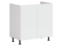 Szafka pod zlewozmywak Top Line 2 80 cm dwudrzwiowa śnieżny super mat