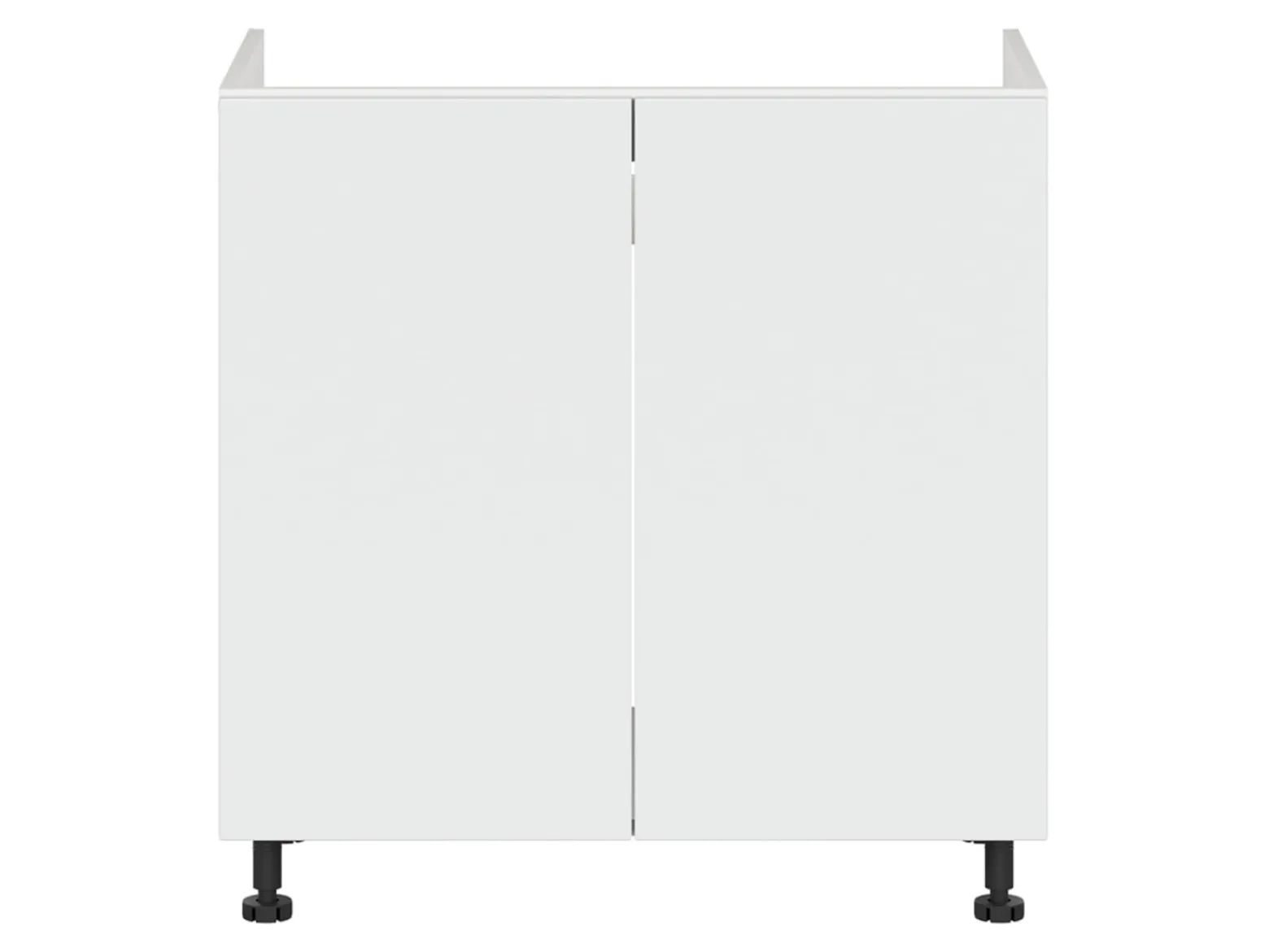 Szafka pod zlewozmywak Top Line 2 80 cm dwudrzwiowa śnieżny super mat