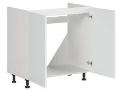 Szafka pod zlewozmywak Top Line 2 80 cm dwudrzwiowa śnieżny super mat