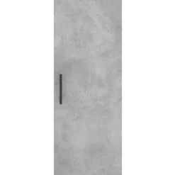 Szafka Regał Komoda Szara Beton z Drzwiami 34.5x34x180 cm do Salonu Pokoju