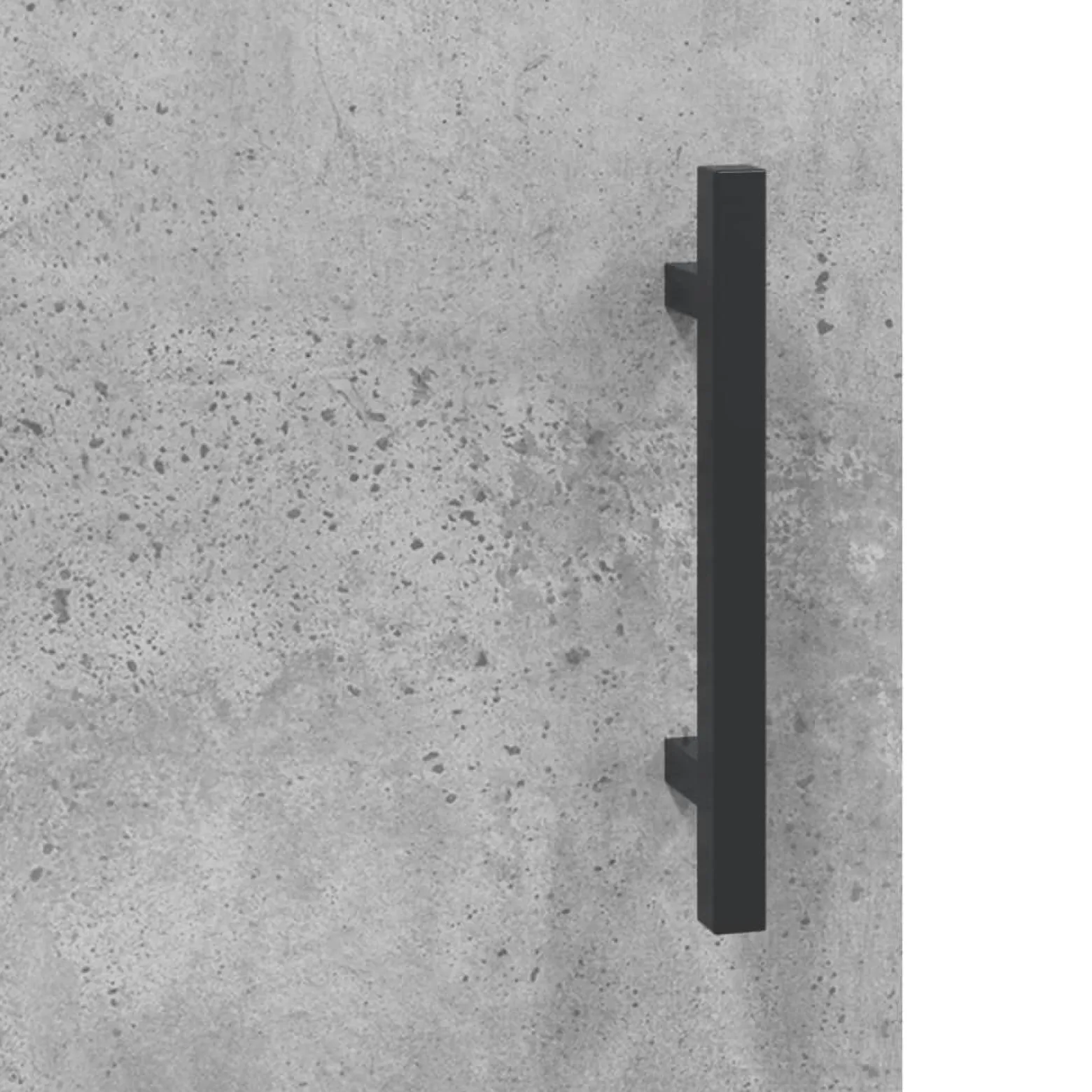 Szafka Regał Komoda Szara Beton z Drzwiami 34.5x34x180 cm do Salonu Pokoju